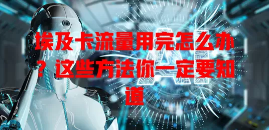 埃及卡流量用完怎么办？这些方法你一定要知道