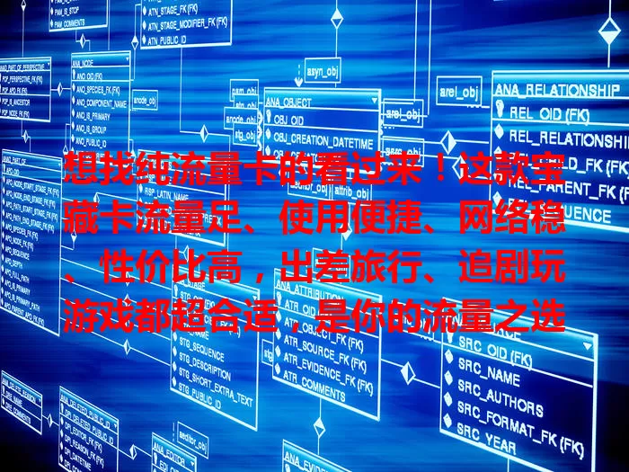 想找纯流量卡的看过来！这款宝藏卡流量足、使用便捷、网络稳、性价比高，出差旅行、追剧玩游戏都超合适，是你的流量之选