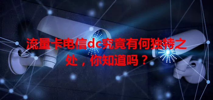 流量卡电信dc究竟有何独特之处，你知道吗？