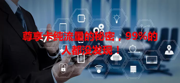 尊享卡纯流量的秘密，99%的人都没发现！