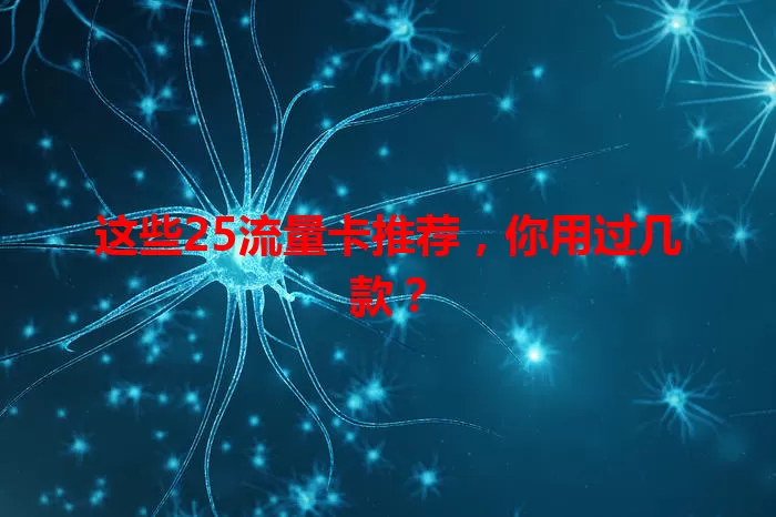 这些25流量卡推荐，你用过几款？