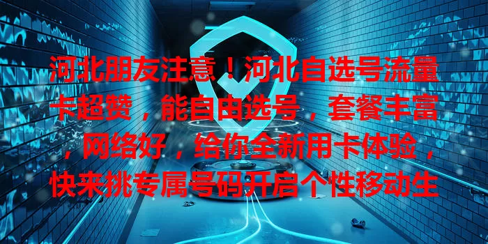 河北朋友注意！河北自选号流量卡超赞，能自由选号，套餐丰富，网络好，给你全新用卡体验，快来挑专属号码开启个性移动生活