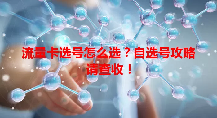 流量卡选号怎么选？自选号攻略请查收！