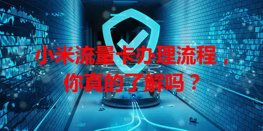 小米流量卡办理流程，你真的了解吗？