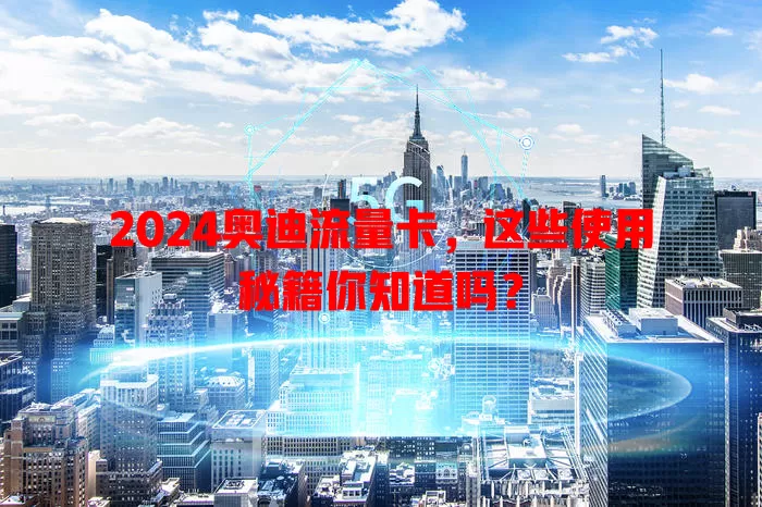 2024奥迪流量卡，这些使用秘籍你知道吗？