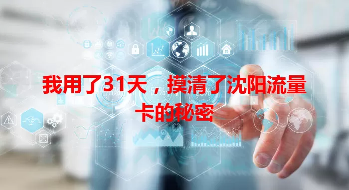 我用了31天，摸清了沈阳流量卡的秘密