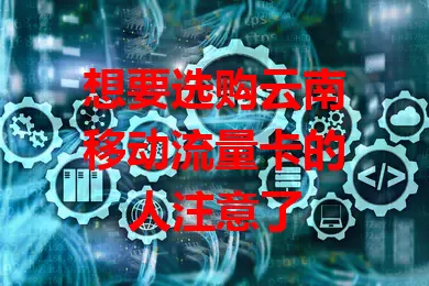 想要选购云南移动流量卡的人注意了