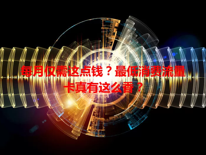 每月仅需这点钱？最低消费流量卡真有这么香？