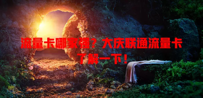 流量卡哪家强？大庆联通流量卡了解一下！