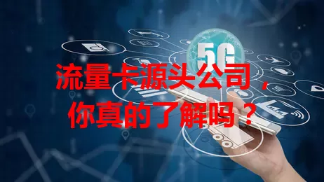 流量卡源头公司，你真的了解吗？