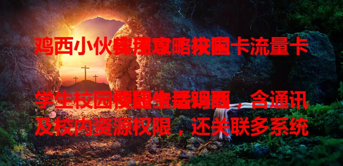 鸡西小伙伴注意！校园卡流量卡实用攻略来啦

校园卡是鸡西学生校园便捷生活钥匙，含通讯及校内资源权限，还关联多系统。流量卡让鸡西各处上网无忧。选卡要考虑当地特色，确保网络稳定，找到适合组合享便利。