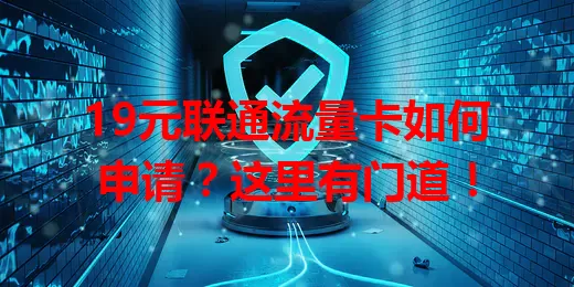 19元联通流量卡如何申请？这里有门道！