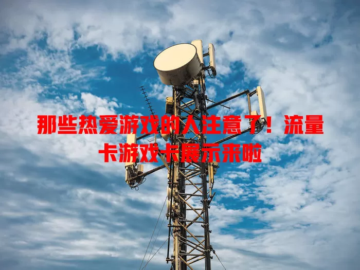 那些热爱游戏的人注意了！流量卡游戏卡展示来啦