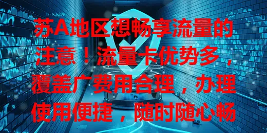 苏A地区想畅享流量的注意！流量卡优势多，覆盖广费用合理，办理使用便捷，随时随心畅游网络