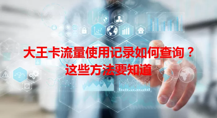 大王卡流量使用记录如何查询？这些方法要知道