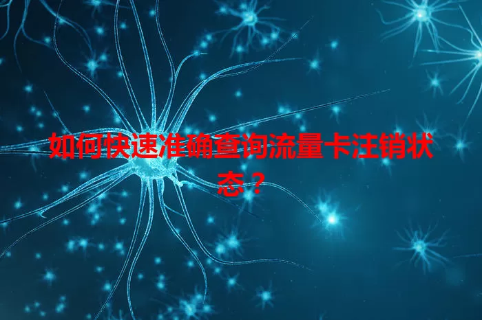 如何快速准确查询流量卡注销状态？