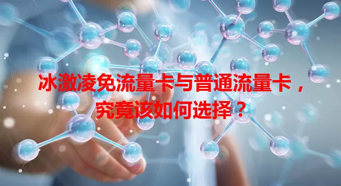 冰激凌免流量卡与普通流量卡，究竟该如何选择？