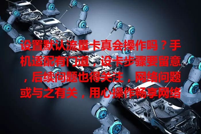 设置默认流量卡真会操作吗？手机适配有门道，设卡步骤要留意，后续问题也得关注，网络问题或与之有关，用心操作畅享网络