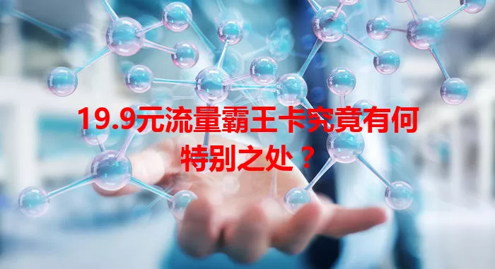 19.9元流量霸王卡究竟有何特别之处？