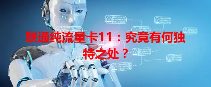 联通纯流量卡11：究竟有何独特之处？