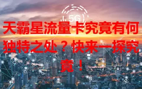 天霸星流量卡究竟有何独特之处？快来一探究竟！