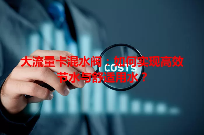 大流量卡混水阀：如何实现高效节水与舒适用水？