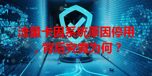 流量卡因系统原因停用，背后究竟为何？