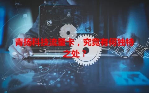 青扬科技流量卡，究竟有何独特之处？
