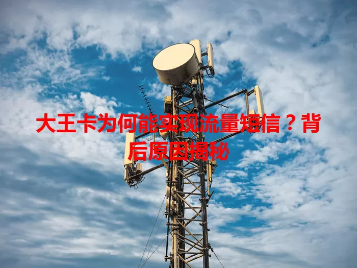 大王卡为何能实现流量短信？背后原因揭秘