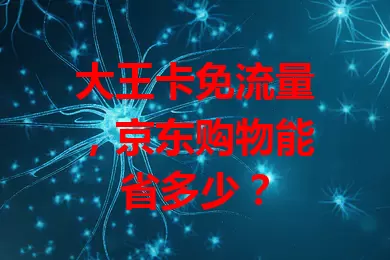 大王卡免流量，京东购物能省多少？