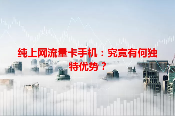 纯上网流量卡手机：究竟有何独特优势？