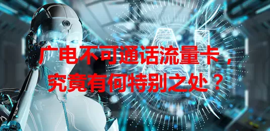 广电不可通话流量卡，究竟有何特别之处？