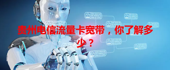 贵州电信流量卡宽带，你了解多少？