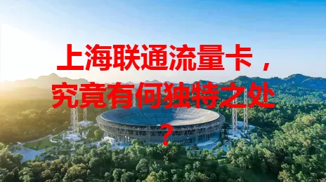 上海联通流量卡，究竟有何独特之处？