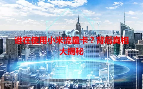 谁在使用小米流量卡？背后真相大揭秘