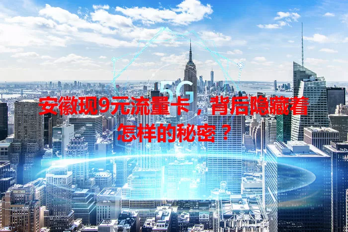 安徽现9元流量卡，背后隐藏着怎样的秘密？