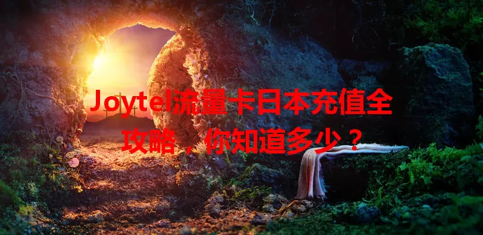 Joytel流量卡日本充值全攻略，你知道多少？