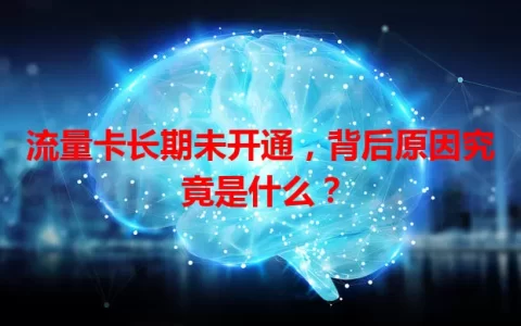 流量卡长期未开通，背后原因究竟是什么？