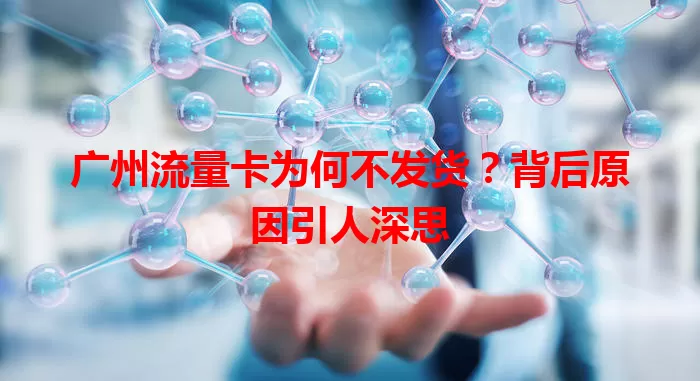 广州流量卡为何不发货？背后原因引人深思